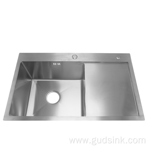 Good quality stainless steel kitchen sink with drainboard